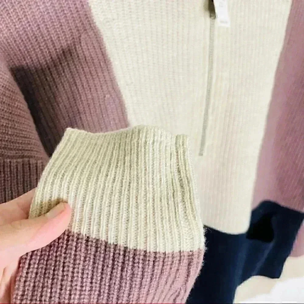 NWT Madewell Glenbrook Half-Zip Pullover Sweater